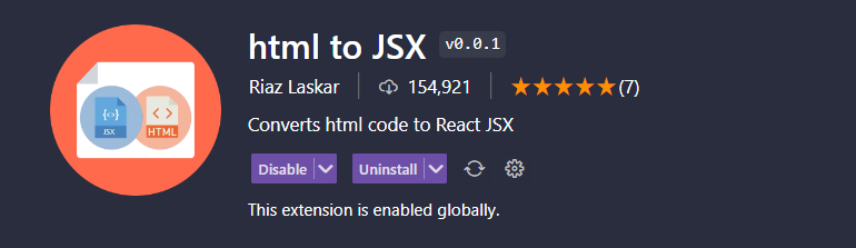 html to JSX